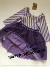 Load image into Gallery viewer, NWT Mini Boden Tilly Rib Jersey Tulle Dress