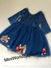 Load image into Gallery viewer, NWOT Mini Boden Velvet Tulle Appliqué Dress