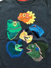 Load image into Gallery viewer, NWOT Mini Boden Short Sleeve Bouclé Lizard T-shirt