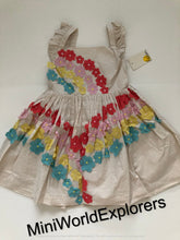 Load image into Gallery viewer, NWT Mini Boden Flutter Flower Rainbow Dress