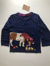 Load image into Gallery viewer, NWT Mini Boden Long Sleeve Applique Top