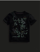 Load image into Gallery viewer, HTF NWT Mini Boden Glow-in-the-dark Astrology Printed T-shirt