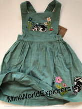 Load image into Gallery viewer, NWT Mini Boden Cord Applique Pinafore