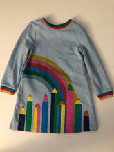 Load image into Gallery viewer, HTF GUC Mini Boden Appliqué Sweatshirt Dress