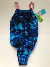Load image into Gallery viewer, NWT Speedo Printed Fixed Back One Piece Female Training Swimsuit