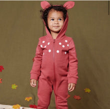 Load image into Gallery viewer, NWT Tea Collection My Deer Hooded Baby Romper