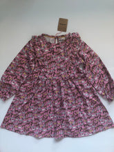 Load image into Gallery viewer, NWT Mini Boden Long Sleeve Ruffle Dress