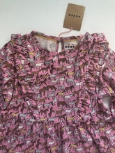 Load image into Gallery viewer, NWT Mini Boden Long Sleeve Ruffle Dress