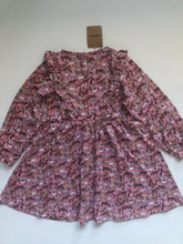 Load image into Gallery viewer, NWT Mini Boden Long Sleeve Ruffle Dress