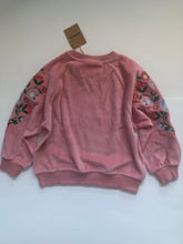 Load image into Gallery viewer, NWT Mini Boden Embroidered Velour Sweat