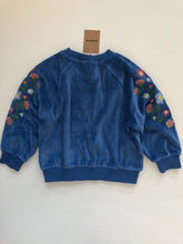 Load image into Gallery viewer, NWT Mini Boden Embroidered Velour Sweat