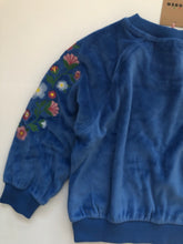 Load image into Gallery viewer, NWT Mini Boden Embroidered Velour Sweat