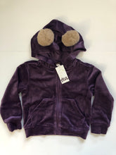 Load image into Gallery viewer, NWT Tea Collection Pom Ear Velour Hoodie