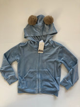 Load image into Gallery viewer, NWT Tea Collection Pom Ear Velour Hoodie