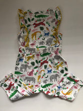 Load image into Gallery viewer, NWOT Mini Boden Jersey Ruffle Romper