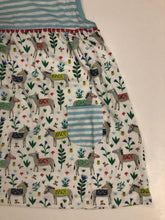 Load image into Gallery viewer, NWOT Baby Boden Donkey Stripe Jersey Dress