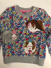 Load image into Gallery viewer, NWOT Mini Boden Cosy Appliqué Sweatshirt