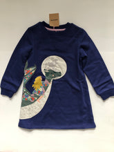 Load image into Gallery viewer, NWT Mini Boden Cosy Appliqué Sweatshirt Dress