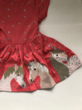 Load image into Gallery viewer, NWT Mini Boden Jersey Unicorn Applique Dress