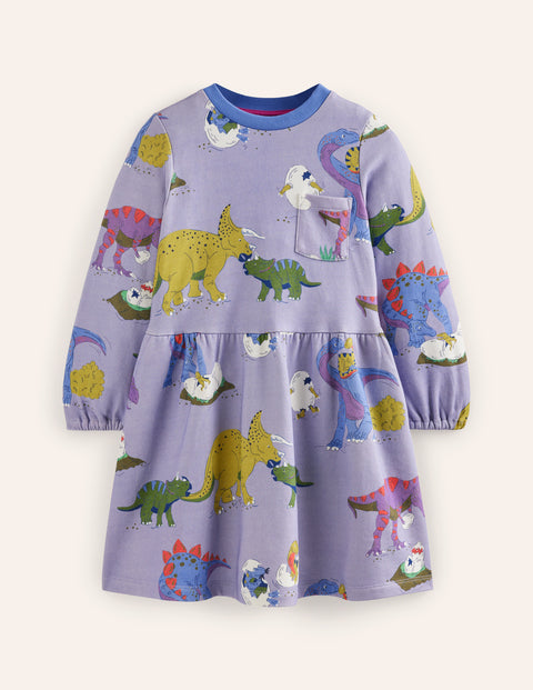 mini boden dinosaur dress Loopback Sweatshirt Dress Girls Kids Boden