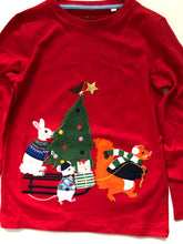 Load image into Gallery viewer, NWOT Mini Boden Festive Animal T-shirt