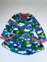 Load image into Gallery viewer, NWOT Mini Boden Cosy Printed Sweatshirt Dress