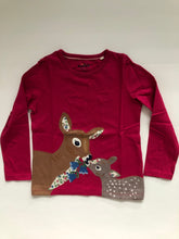 Load image into Gallery viewer, NWOT Mini Boden Puff Sleeve Appliqué T-shirt