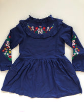 Load image into Gallery viewer, NWOT Mini Boden Embroidered Sweat Dress