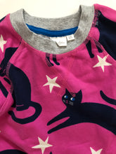 Load image into Gallery viewer, NWOT Mini Boden Pink Halloween Cats Sweatshirt Dress