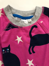 Load image into Gallery viewer, NWOT Mini Boden Pink Halloween Cats Sweatshirt Dress