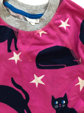 Load image into Gallery viewer, NWOT Mini Boden Pink Halloween Cats Sweatshirt Dress