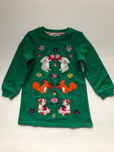 Load image into Gallery viewer, NWOT Mini Boden Cosy Appliqué Sweatshirt Dress