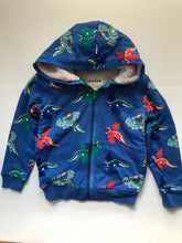 Load image into Gallery viewer, NWOT Mini Boden Shaggy-lined Printed Hoodie