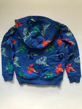 Load image into Gallery viewer, NWOT Mini Boden Shaggy-lined Printed Hoodie