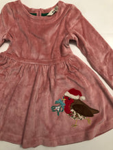 Load image into Gallery viewer, NWOT Mini Boden Twirly Velour Appliqué Dress