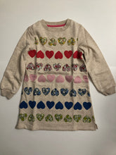 Load image into Gallery viewer, NWOT Mini Boden Cosy Appliqué Sweatshirt Dress