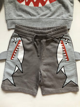 Load image into Gallery viewer, HTF NWOT Stella McCartney Shark Sweatshirt and Shorts Set