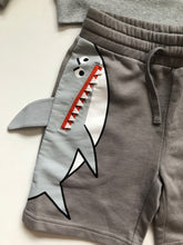 Load image into Gallery viewer, HTF NWOT Stella McCartney Shark Sweatshirt and Shorts Set
