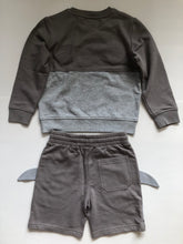 Load image into Gallery viewer, HTF NWOT Stella McCartney Shark Sweatshirt and Shorts Set