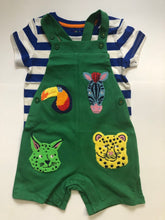 Load image into Gallery viewer, NWOT Mini Boden Jersey Dungaree Set