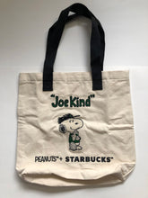 Load image into Gallery viewer, HTF NWOT PEANUTS x STARBUCKS 2025 Snoopy Canvas Tote(A minor fabric flaw)