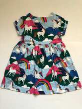 Load image into Gallery viewer, NWOT Mini Boden Unicorn Jersey Dress (Minor print flaws)