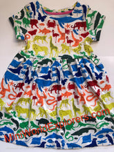 Load image into Gallery viewer, HTF NWOT Mini Boden Rainbow Animals Fun Jersey Dress