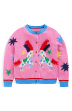 Load image into Gallery viewer, NWOT Mini Boden Appliqué Cotton Cardigan
