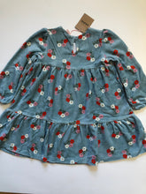 Load image into Gallery viewer, NWT Mini Boden Tiered Velour Dress