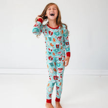 Load image into Gallery viewer, NWOT Little Sleepies Holiday Two-Piece Pajama Set