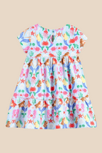Load image into Gallery viewer, NWOT Mini Boden Boden Ariel Twirly Jersey Dress - Pale Blue Mermaids