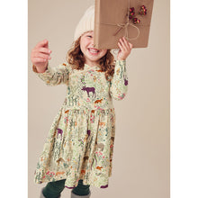 Load image into Gallery viewer, NWT Tea Collection Long Sleeve Wrap Neck Dress