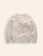 Load image into Gallery viewer, NWOT Mini Boden Fun Logo Cardigan