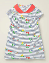 Load image into Gallery viewer, NWOT Mini Boden Printed Jersey Collared Dress